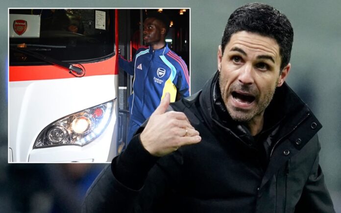 Batal Terbang! Arsenal Pilih Naik Bus ke Leeds Gara-gara Kabut Tebal